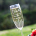Customised Engraved Barware Housewarming, Birthday or farewell Champagne Glasses Present