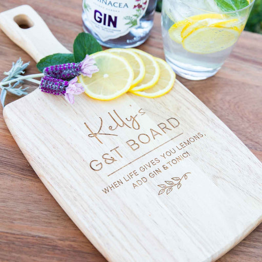 Personalised Engraved barware Wooden Paddle Board Present