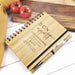 Customised Engraved Wooden Birthday Recipe Book with Pen
