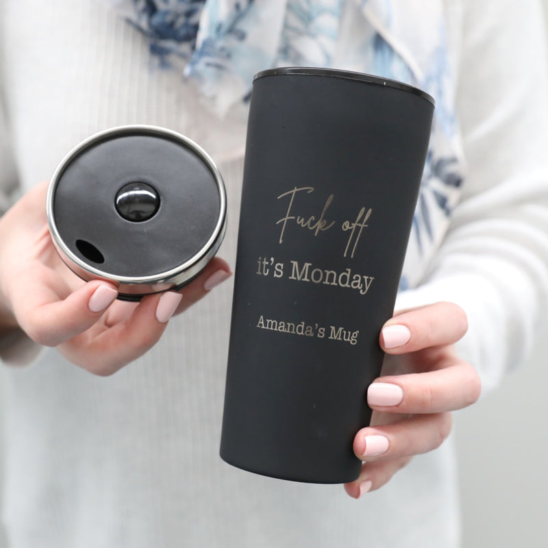 F off Its Monday Travel Mug Rude Gift