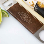 Personalised Leatherette Barmate Bottle Opener