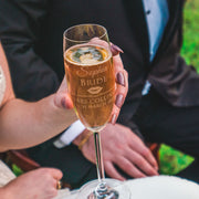 Bride Champagne Glass Engraved