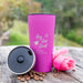 Customised Engraved Christmas Pink "Hey Hot Stuff" Travel Coffee Mugs Gift