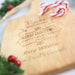 Custom Designed Engraved Christmas Corporate Serving Paddle Board Client Present