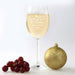Customised Engraved Corporate Christmas Wine Glass Employee Gift