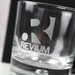 Customised Engraved Gift Boxed Corporate logo Round Scotch Glass Company or Client Gift