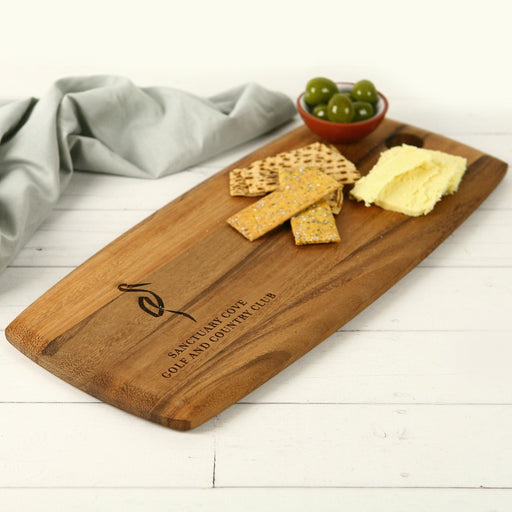 Engraved Acacia Wood Tapas Serving Board Corporate Gift