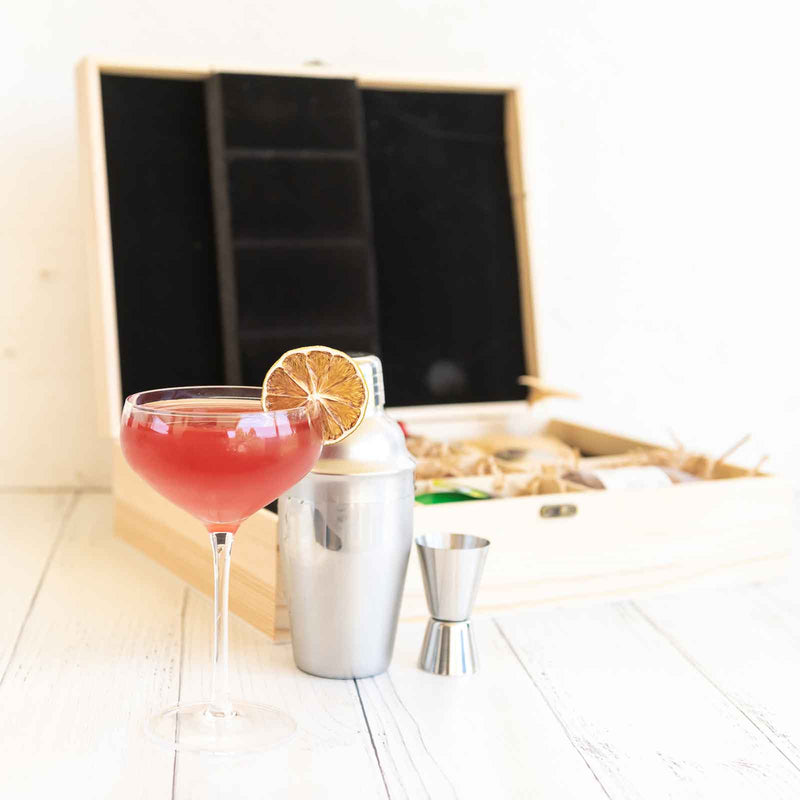 Personalised Engraved Wooden Gift Boxed Cosmopolitan Cocktail Set