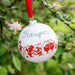 Customised Hand Painted Alice in Wonderland Christmas Tree Bauble