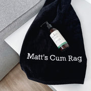 Custom Embroidered Cum Rag Towel Inappropriate Birthday Gift