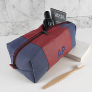 Customised Embroidered Ruby Toiletries Bag Father's Day Present