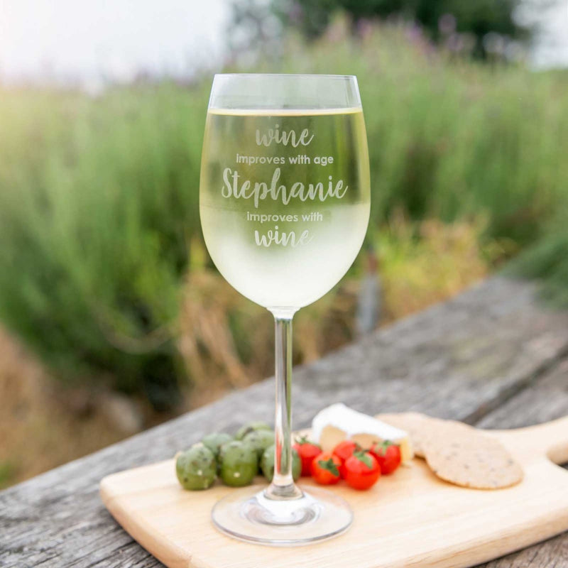 Personalised Engraved Bar ware Housewarming "wine glass gift