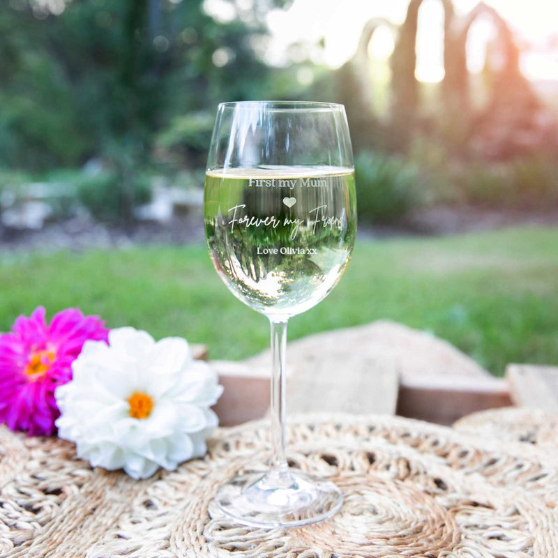 Customised Engraved Mother's Day Wine Glass Gift