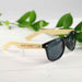 Personalised Engraved Name Wooden Black Birthday Sunglasses Present