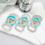Customised Engraved Name Initials Groomsman Thong Bottle Opener Birthday