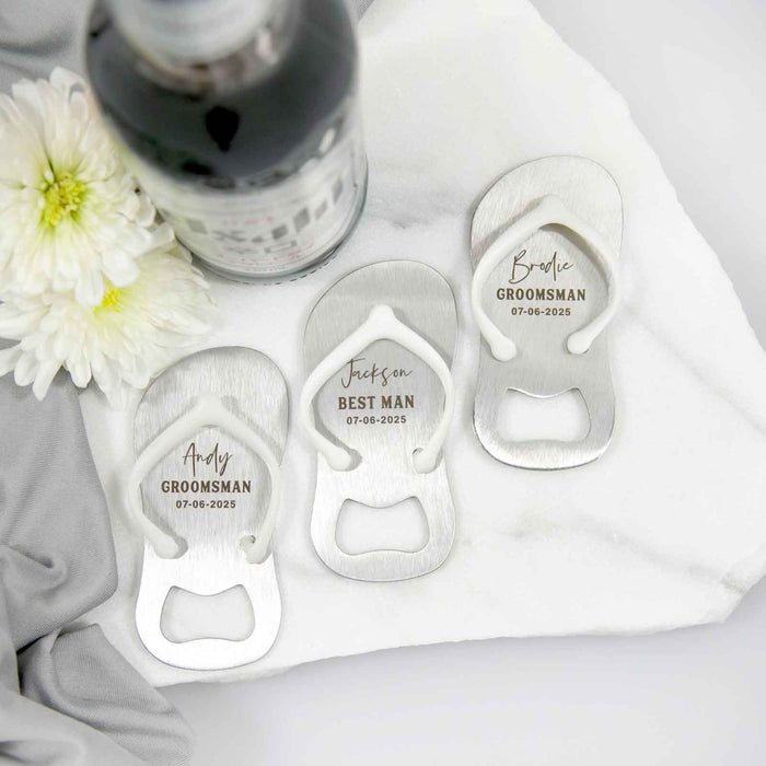 Engraved Bridal Party Thong Bottle Opener Gifts Personalised Favours