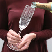 Trying to raise good children joke champagne glass gift