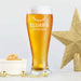 Personalised Engraved Christmas Schooner Beer Glass Present