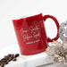 Custom Designed Engraved Christmas Red Coffee Mug Present
