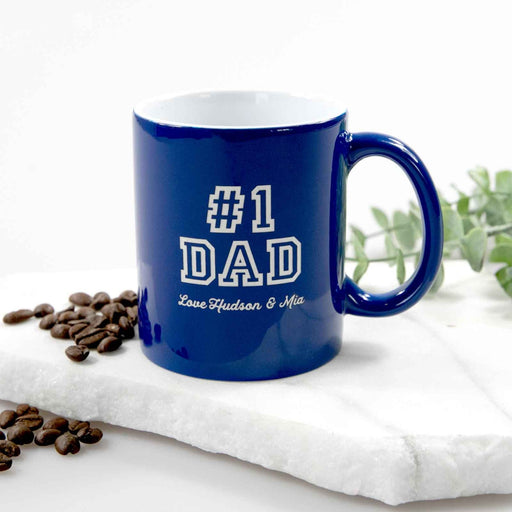 Personalised engraved coffee mug for Dad – Father’s Day gift
