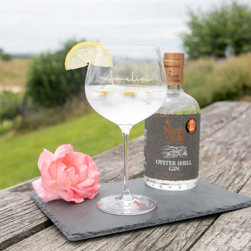 Customised Engraved Name Gin Glass 780ml Birthday Present