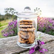 Custom Artwork Engraved Glass Cookie Jar Christmas Present