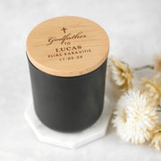 Customised Engraved name Godmother BlackSoy Christening Candle