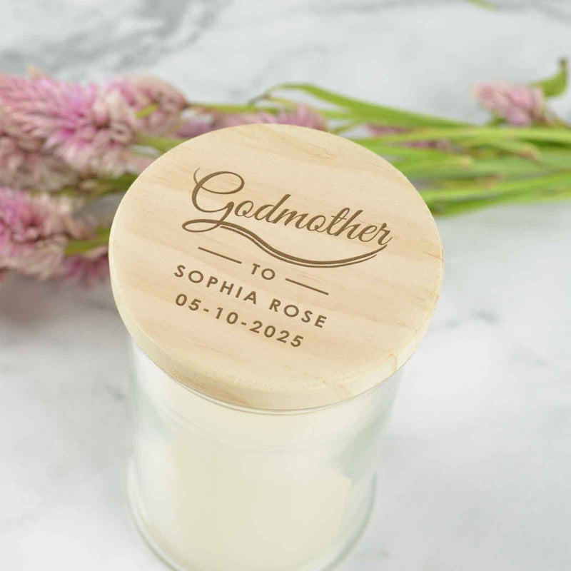 Customised Engraved Mother’s Day Wooden Lid Candle Present