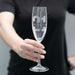 Custom designed, Laser Engraved 21st Birthday Milestone Champagne Glass Present