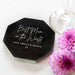 Custom Designed Engraved Black Octagon Mother's Day Marble Coaster Gift