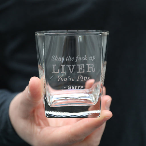 Personalised Scotch Glass Inappropriate Gift