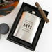 Customised Engraved Silver Birthday Hip flask Present in a Presentation Box