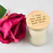 Customised Engraved Valentine's Day Jasmine Palm Wax Candle with Wooden Lid