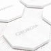 Customised Engraved Name Silver White Wedding Marble Place cards