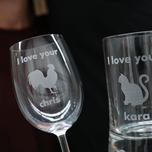 wine and beer engraved custom name gift