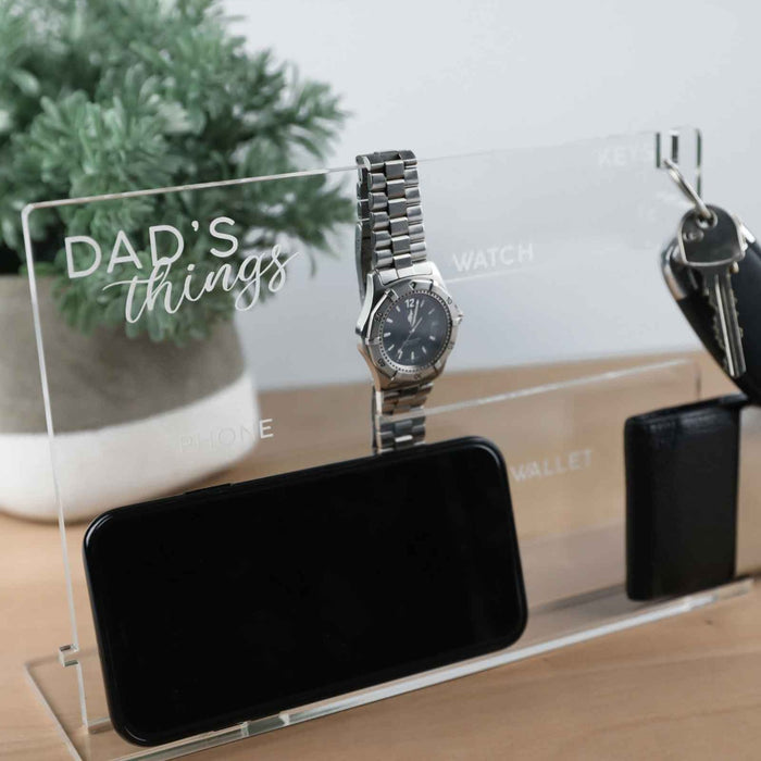 Father's Day Engraved Acrylic Accessories Holder