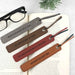 Personalised Engraved Father's Day Grey, Dark Brown, Tan, Maroon Leather Bookmarks Present