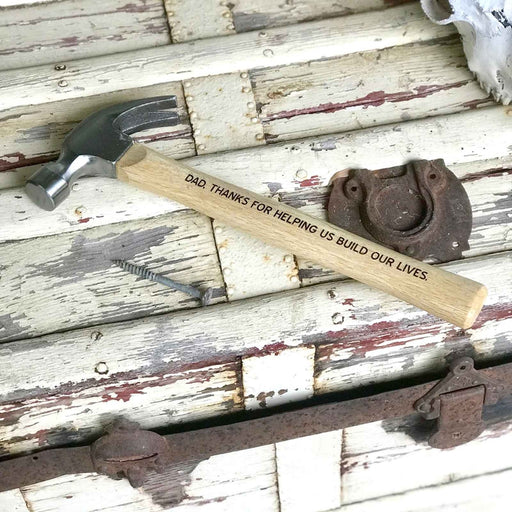 Customised Engraved Father's Day Hammer Present