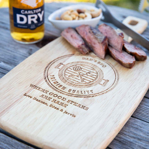 Custom Engraved Father's Day "Dad's BBQ" Paddle Board Present