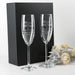 Personalised Engrave Christmas Newly Weds Mr & Mrs Our First Christmas Champagne Glasses