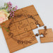 Customised Professionally engraved wedding flower girl wooden puzzle set
