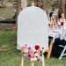 Custom Artwork White Printed Frosted Arch Wedding Seating Planning Sign