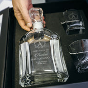 Custom Engraved Godparent Decanter & Whiskey Glasses Gift