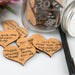 Custom Designed Engraved “30 Reasons Why I Love You” Jar with Wooden Hearts Mother's Day Present