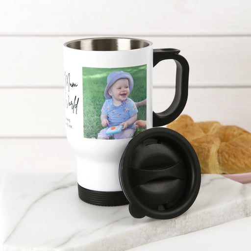 Personalised Photo Printed Mother's Day Stainless Steel Insulated Travel Mug 440ml Present