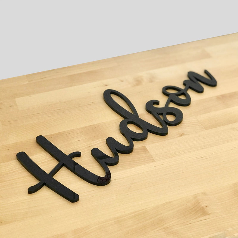 Laser Cut Acrylic Nursery Name Plaque