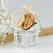 Rustic Birdcage Tealight Candle With Wooden Gift Tag Wedding Favour