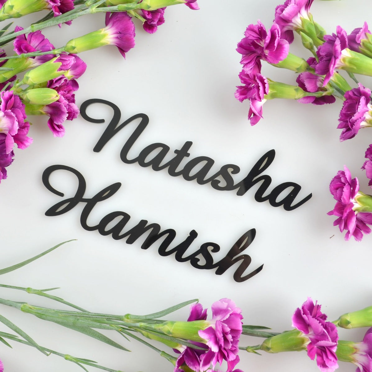 Laser Cut Acrylic Name Placecards Personalised Favours