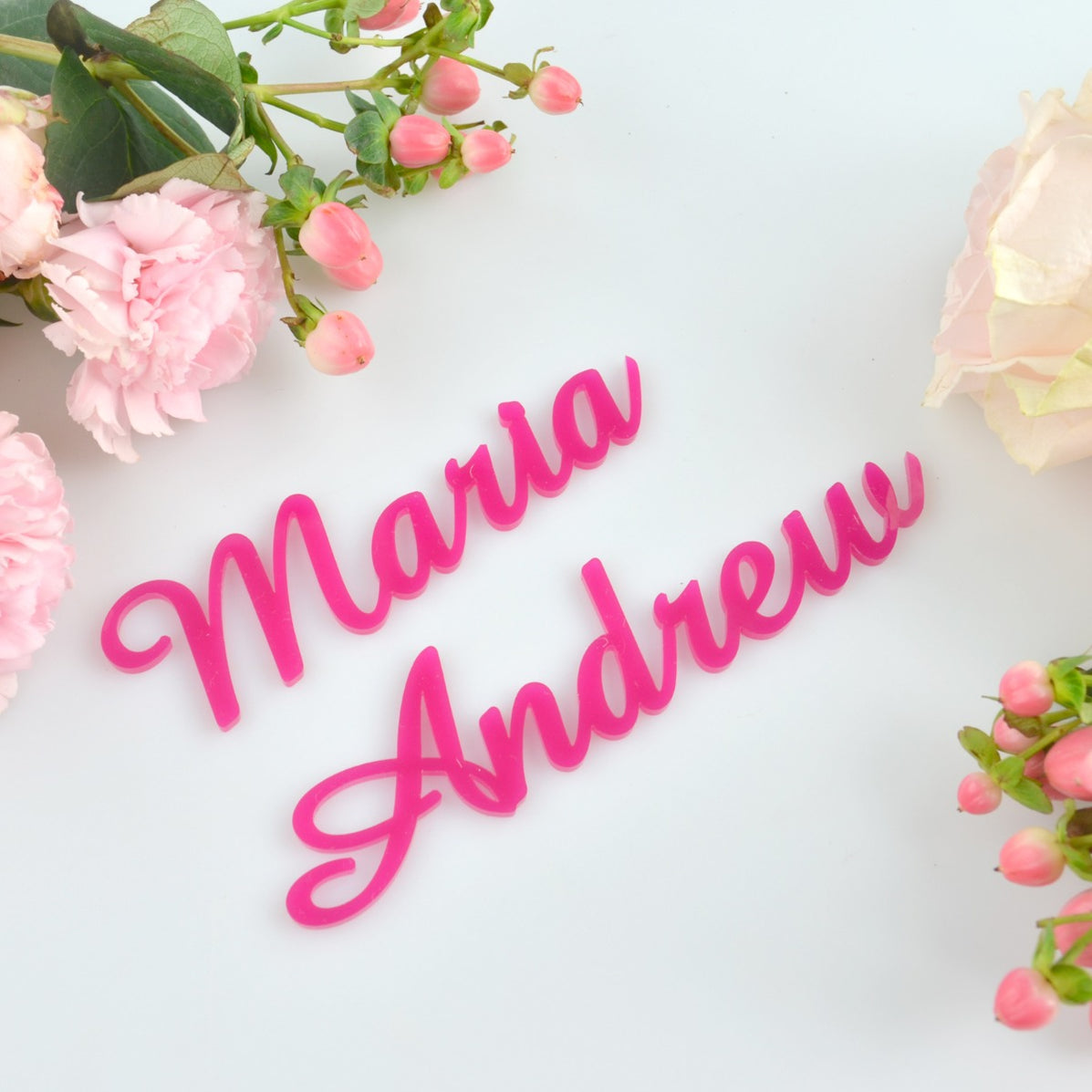 Laser Cut Acrylic Name Placecards Personalised Favours