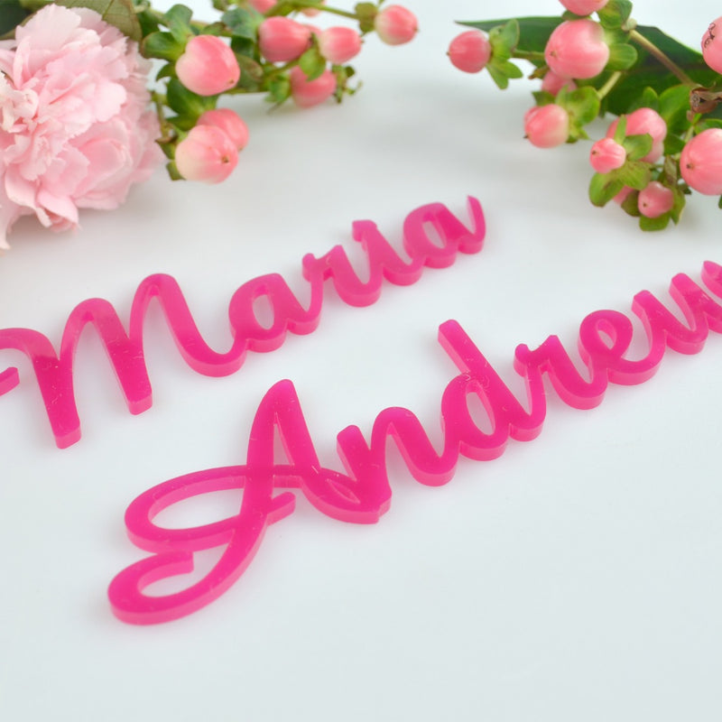 Laser Cut Acrylic Name Place Cards